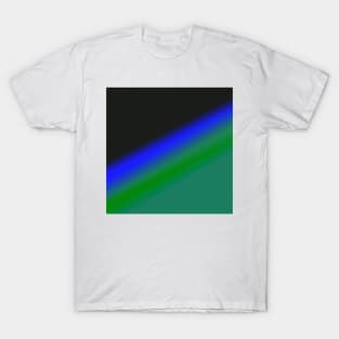 green blue black abstract texture T-Shirt